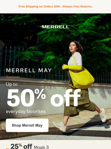 Merrell Sale Announcement