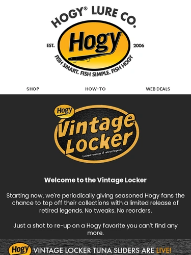 Hogylures Sale Announcement