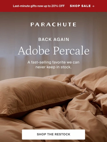 Parachute Home Sale Announcement