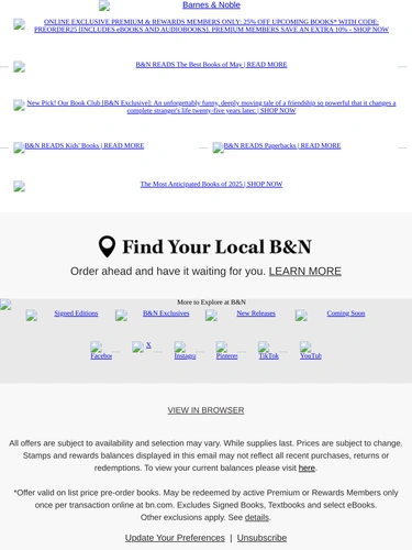 Barnes & Noble Sale Announcement