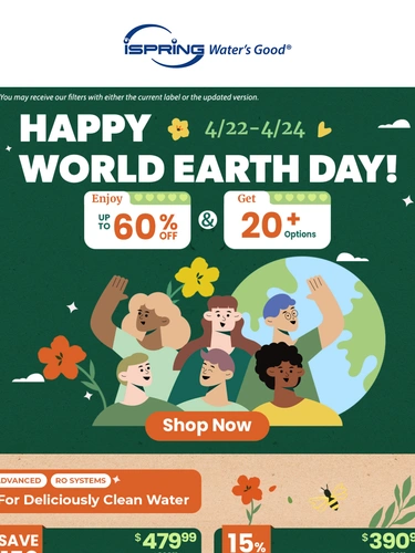 iSpring Water Systems Sale Announcement
