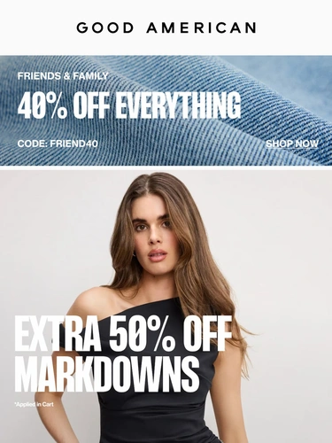 Good American Sale Announcement