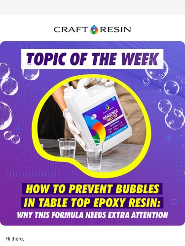 Craft Resin Newsletter
