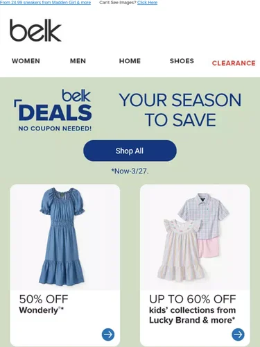 Belk Sale Announcement