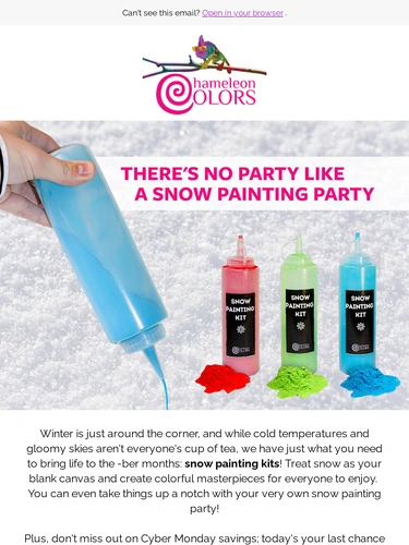 Chameleon Colors Sale Announcement