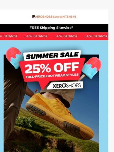 Xero Shoes Sale Announcement