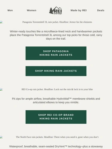 REI Newsletter