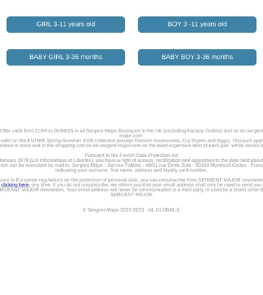 Sergent Major Sale Announcement