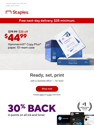 Staples Sale Announcement