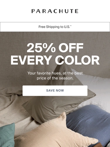 Parachute Home Sale Announcement