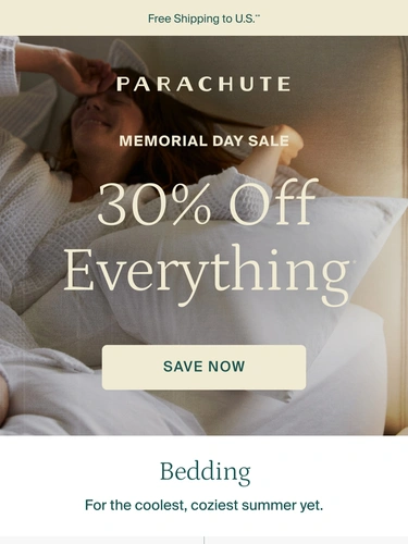 Parachute Home Sale Announcement