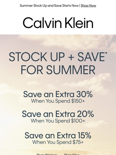 Calvin Klein Newsletter