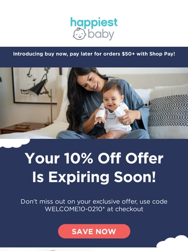 Happiest Baby Sale Announcement