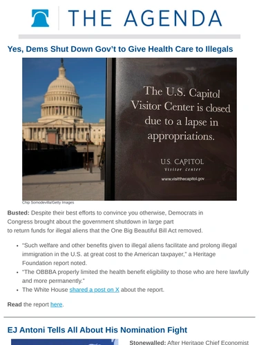 Heritage Foundation Newsletter