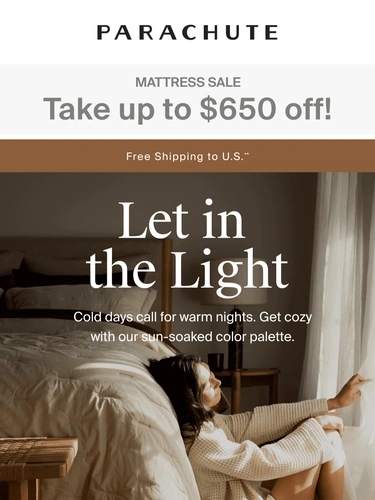 Parachute Home Sale Announcement