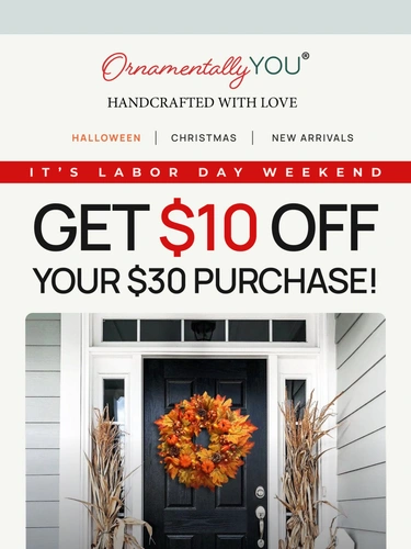 Ornamentally You Sale Announcement