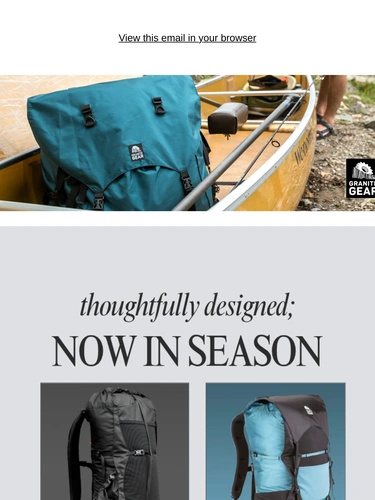 Granite Gear Sale Announcement