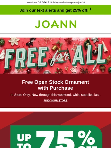 Joann Holiday Campaign