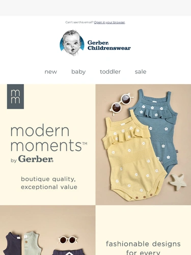 Gerber Childrenswear Sale Announcement