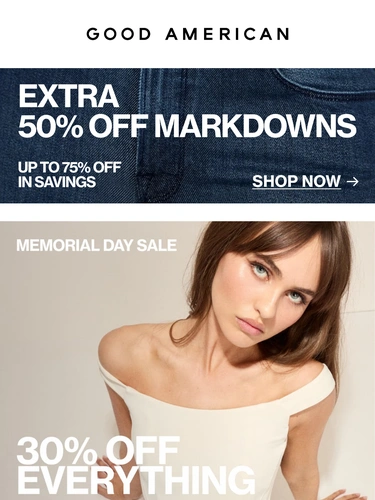 Good American Sale Announcement