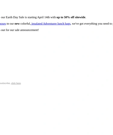 PlanetBox Sale Announcement