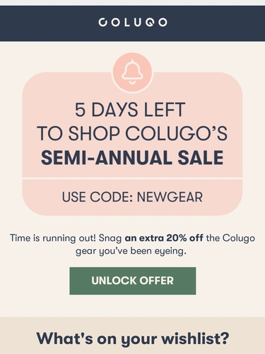 Colugo Sale Announcement