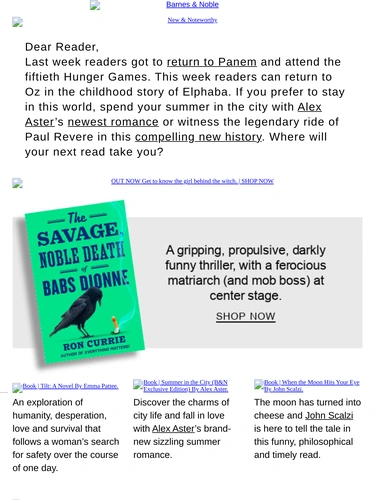 Barnes & Noble Newsletter