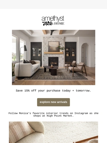 Amethyst Home Holiday Campaign