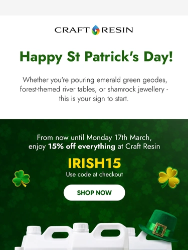 Craft Resin Sale Announcement