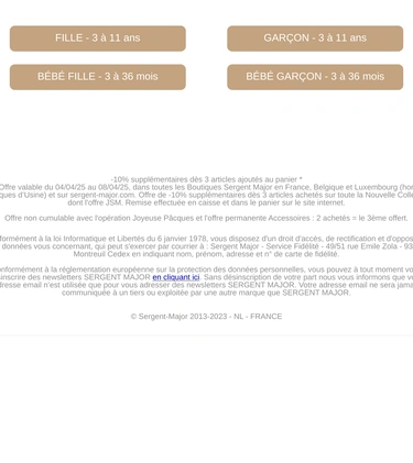 Sergent Major Sale Announcement