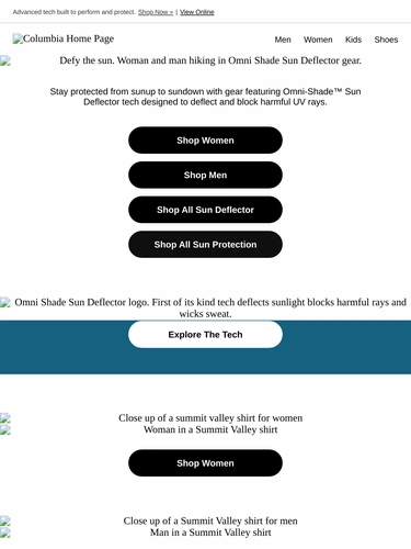 Columbia Sportswear Newsletter