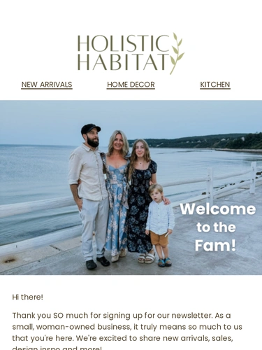 Holistic Habitat Welcome Series