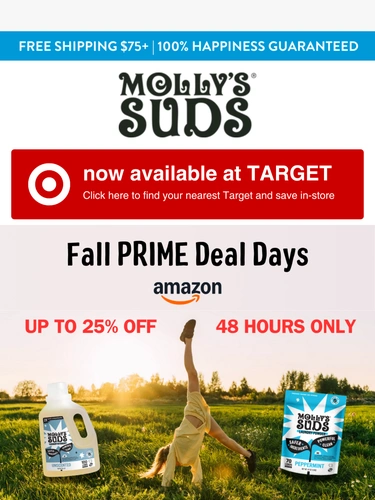 Molly's Suds Sale Announcement