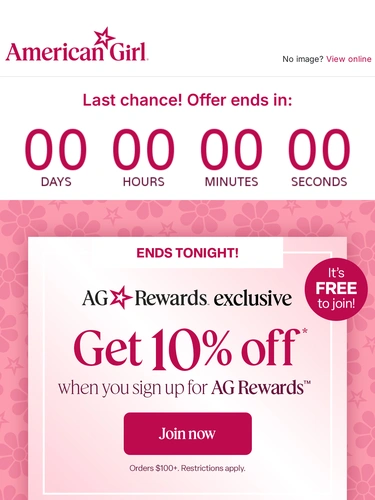 American Girl Sale Announcement