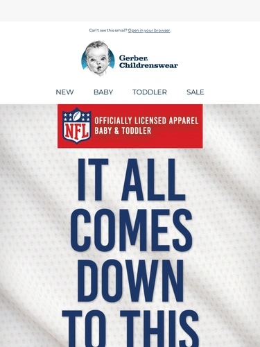 Gerber Childrenswear Sale Announcement