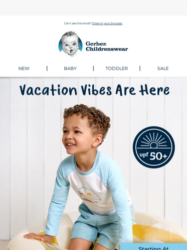 Gerber Childrenswear Sale Announcement