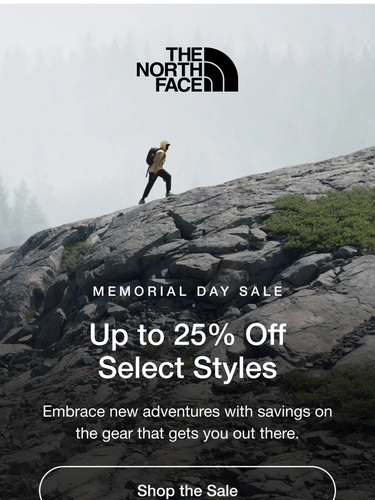 The North Face Sale Announcement