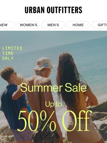 Urban Outfitters Sale Announcement