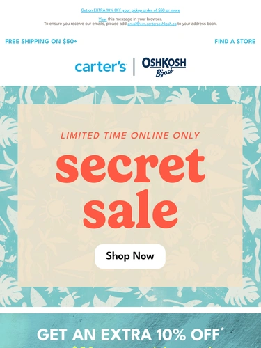 Carter's OshKosh Newsletter