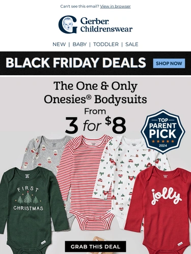 Gerber Childrenswear Sale Announcement