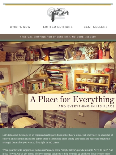 Brooklyn Haberdashery Newsletter