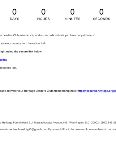 Heritage Foundation Loyalty Program