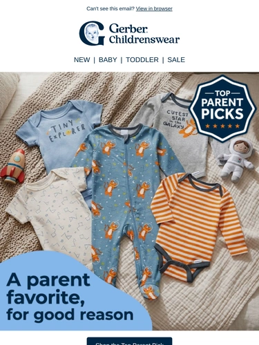 Gerber Childrenswear Newsletter