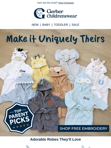 Gerber Childrenswear Newsletter