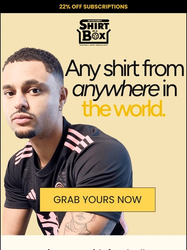 Shirt in a Box Sale Announcement