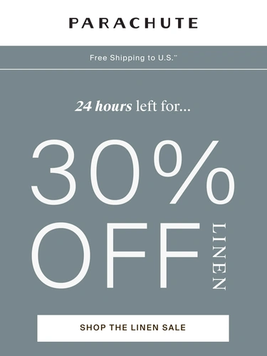 Parachute Home Sale Announcement