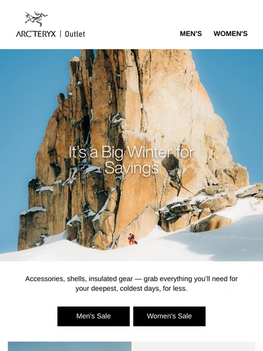 Arc'teryx Sale Announcement
