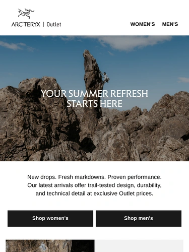 Arc'teryx Sale Announcement