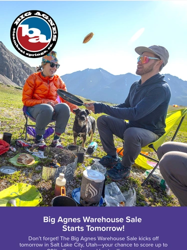 Big Agnes Sale Announcement