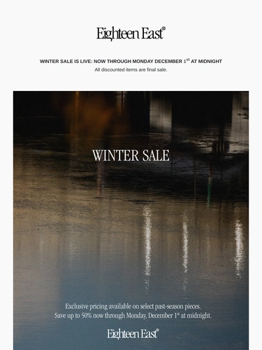 18 East Sale Announcement